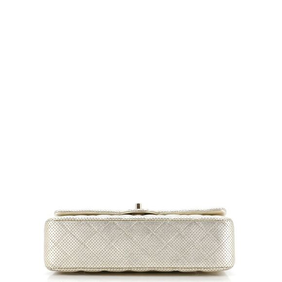 Chanel Classic Double Flap Bag Quilted Perforated Lambskin Medium Gold - Picture 5 of 8